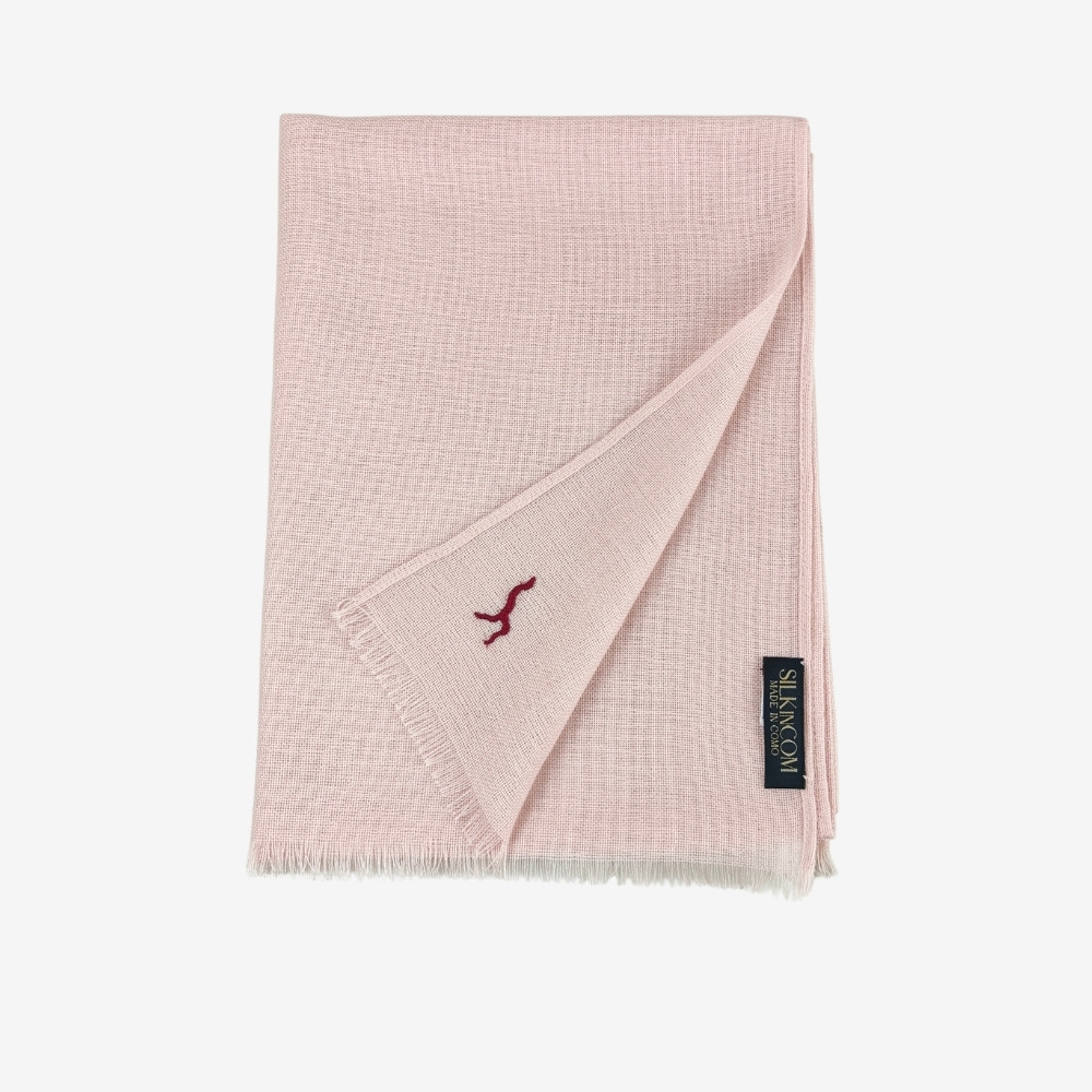 Bellagio Cipria — logo bordeaux Cashmere — vista 1
