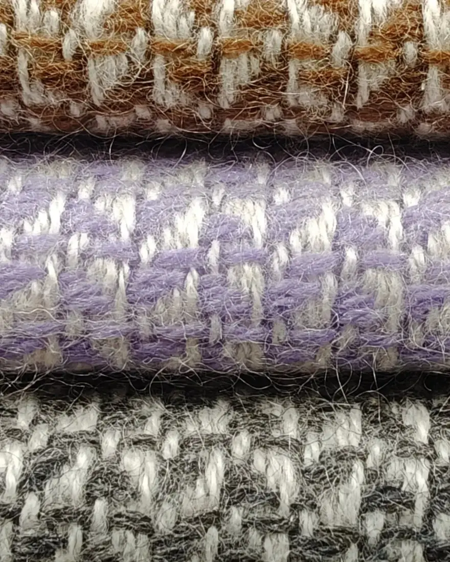 Cashmere weave from Como — fabric detail