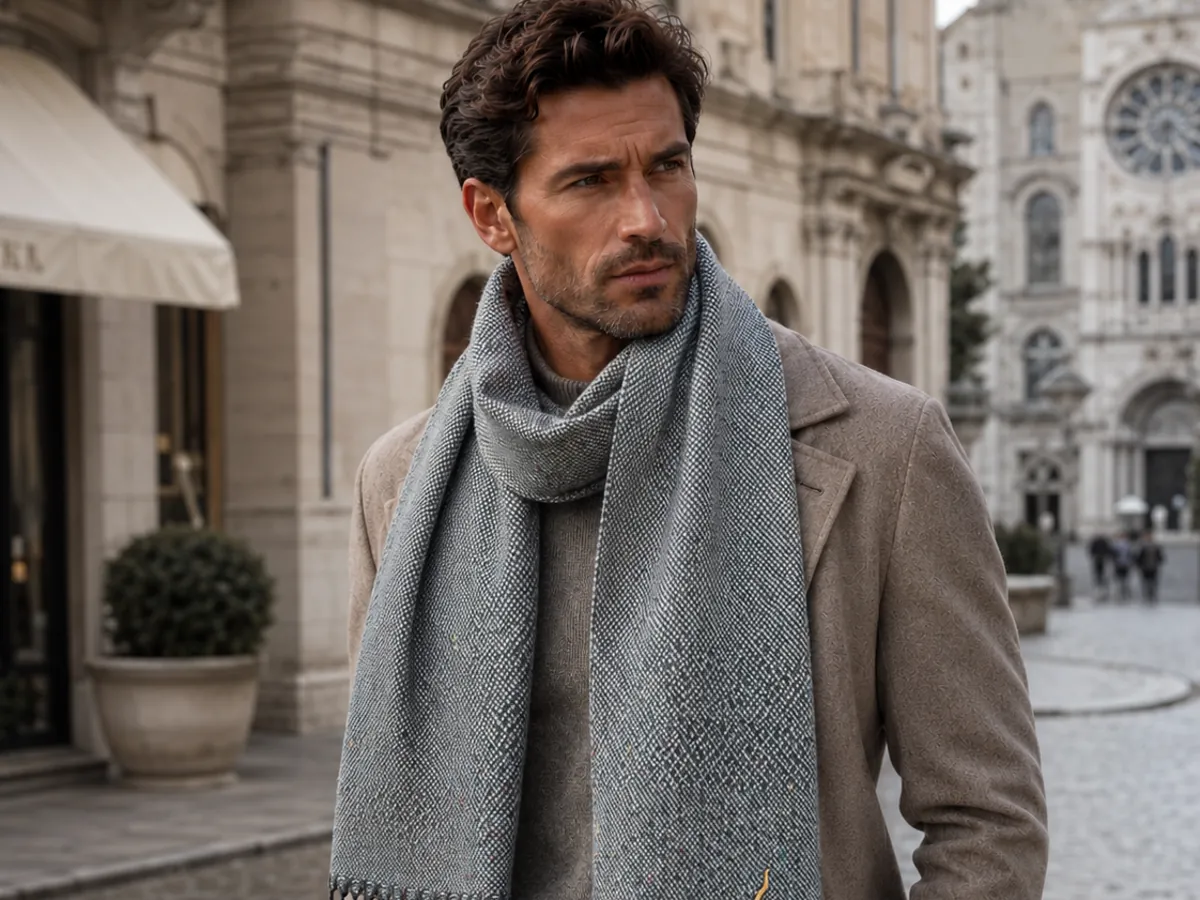 Cachecol de cashmere masculino: o guia da elegância